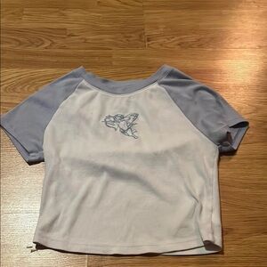 Aeropostale White and Gray Short Sleeve Tees
